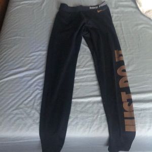 Nike Navy and Rosegold Leggings